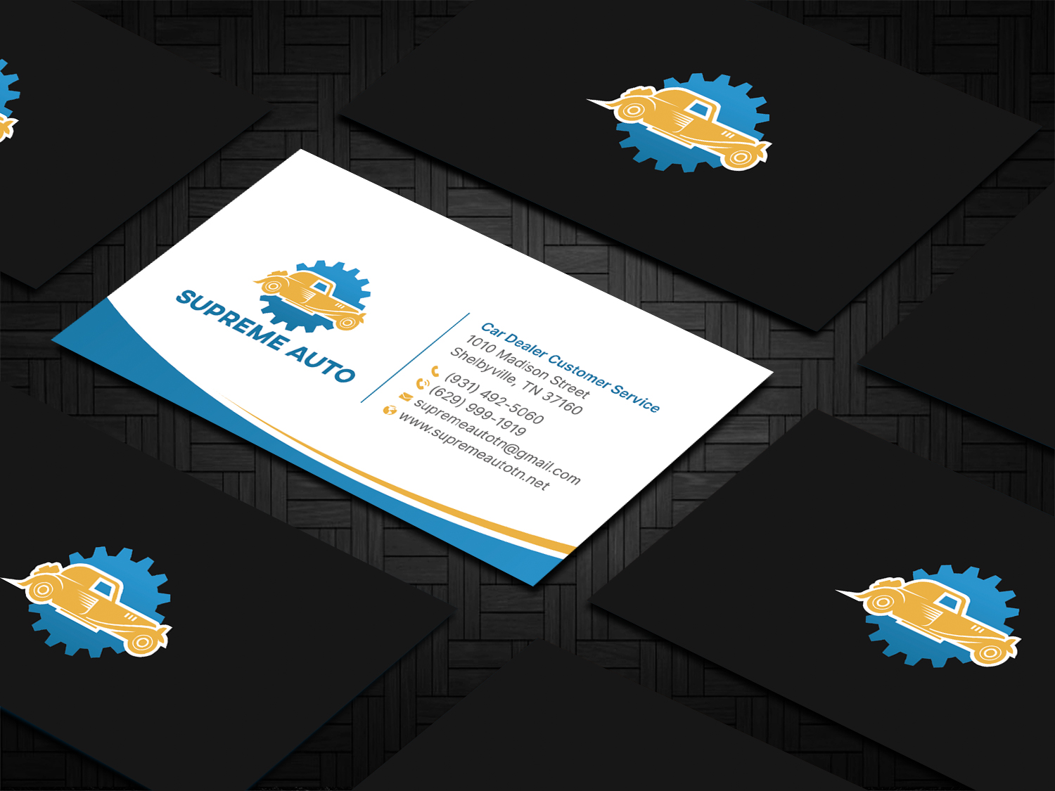 Business Card Design by DesignShout for Supreme Auto LLC | Design #29256548