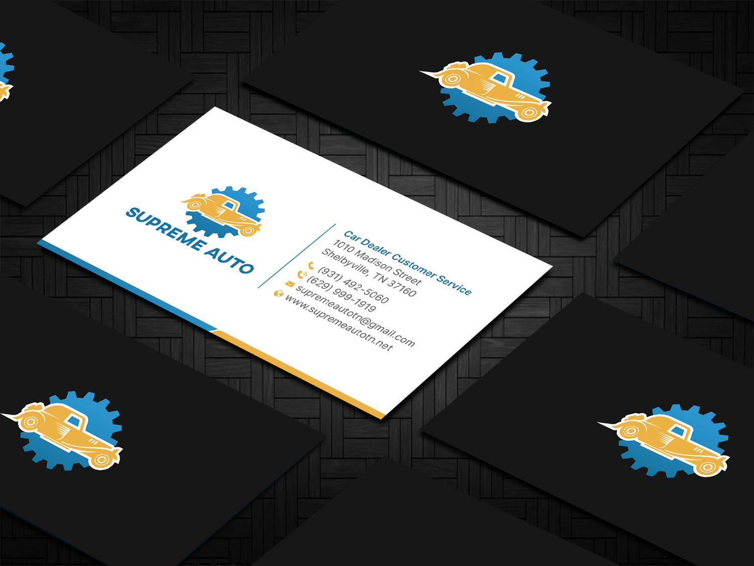 Business Card Design by DesignShout for Supreme Auto LLC | Design #29256550