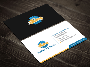 Business Card Design by DesignShout for Supreme Auto LLC | Design: #29256612