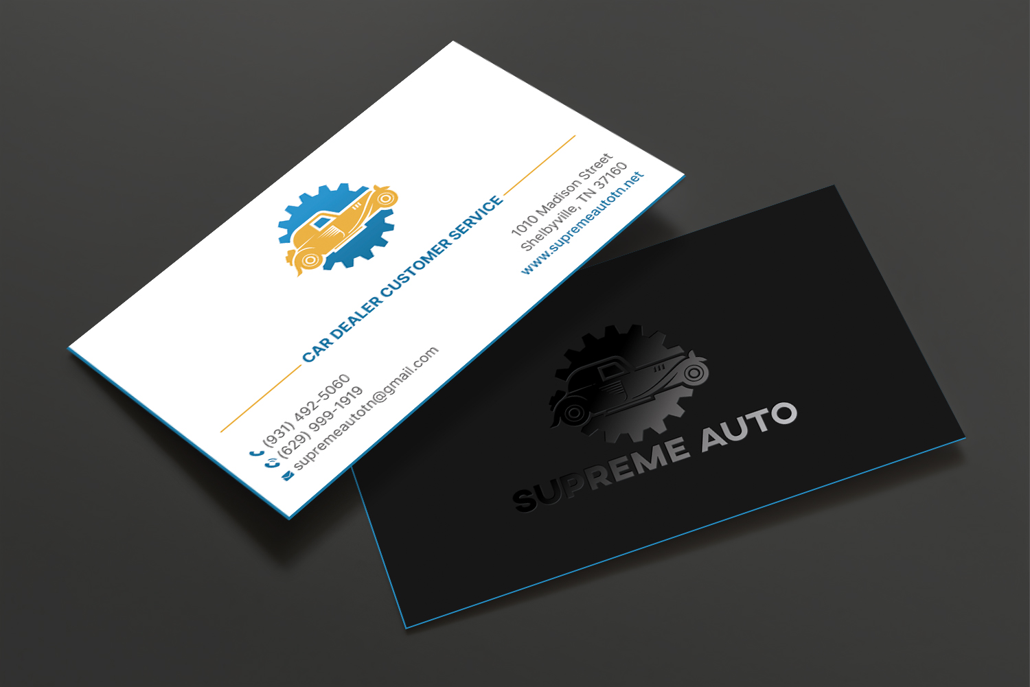 Business Card Design by DesignShout for Supreme Auto LLC | Design #29256807
