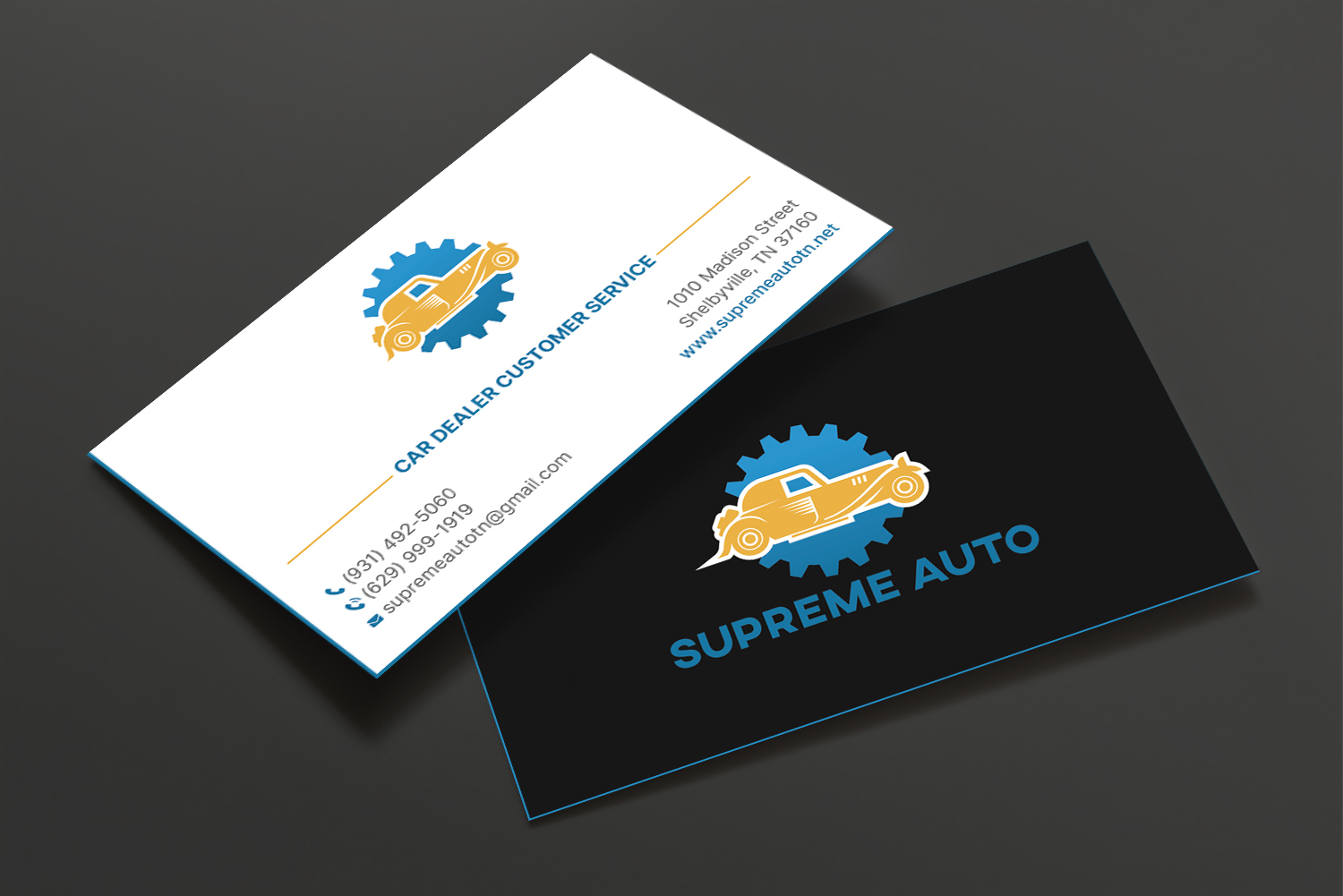 Business Card Design by DesignShout for Supreme Auto LLC | Design #29256808