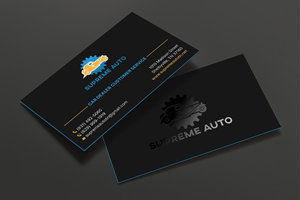 Business Card Design by DesignShout for Supreme Auto LLC | Design: #29256821