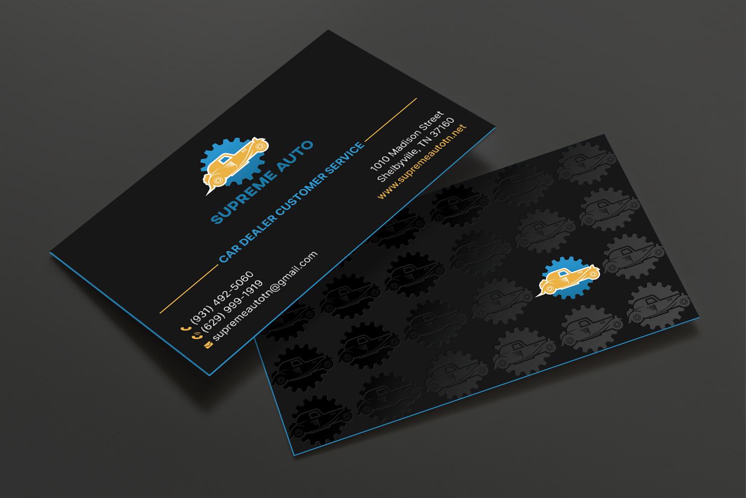 Business Card Design by DesignShout for Supreme Auto LLC | Design #29256824