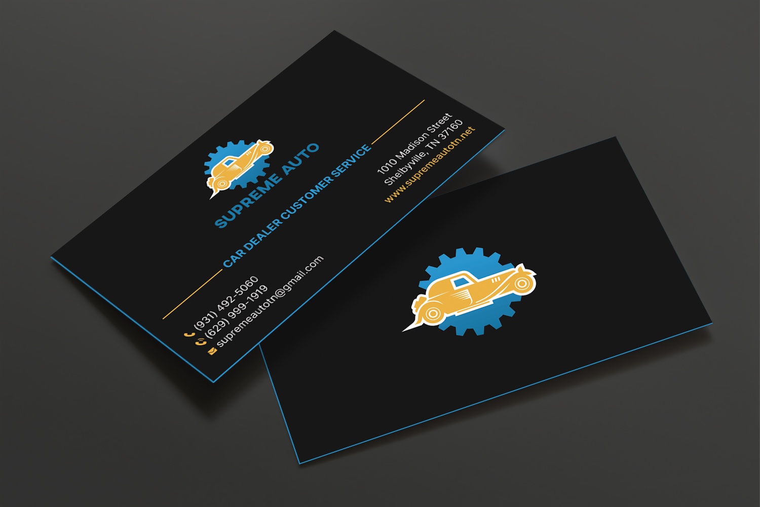 Business Card Design by DesignShout for Supreme Auto LLC | Design #29256825