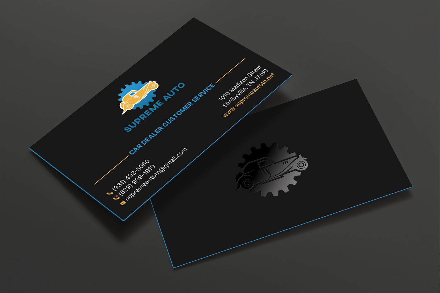 Business Card Design by DesignShout for Supreme Auto LLC | Design #29256826