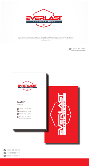 Logo Design by graphicevolution for Everlast restorations  | Design: #29243794