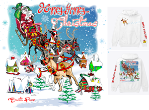 Christmas Hoodie with Great Danes | Diseño de Camiseta por Get'n Graphic