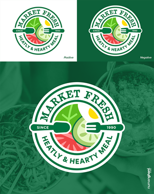 New image for a Salad lunch buffet restaurant's bento box | Graphic Design by Numan Ghani Studio