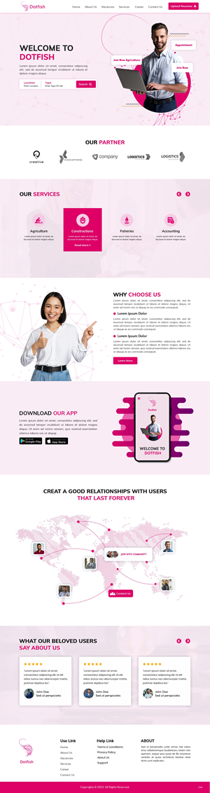 Website design for a Recruitment Agency in the Pacific Islands | Diseño Web por pb