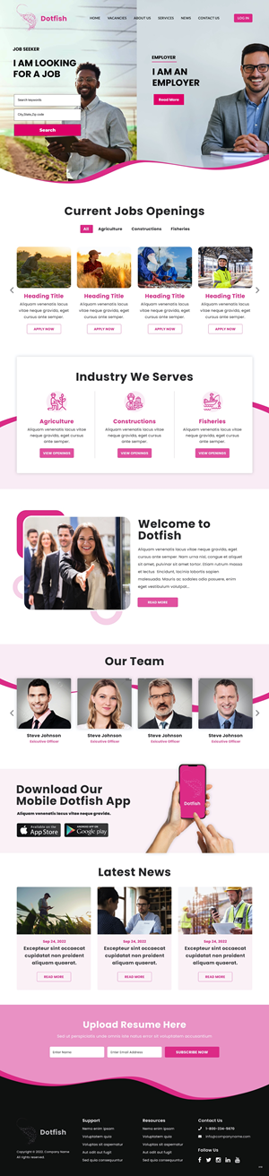 Website design for a Recruitment Agency in the Pacific Islands | Web Design by pb