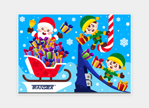 Christmas Card TRANSTEX | Diseño Con Ilustración por The Logozty