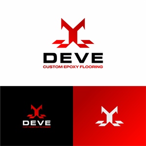 DEVE Custom epoxy flooring | Logo Design by Sibyle