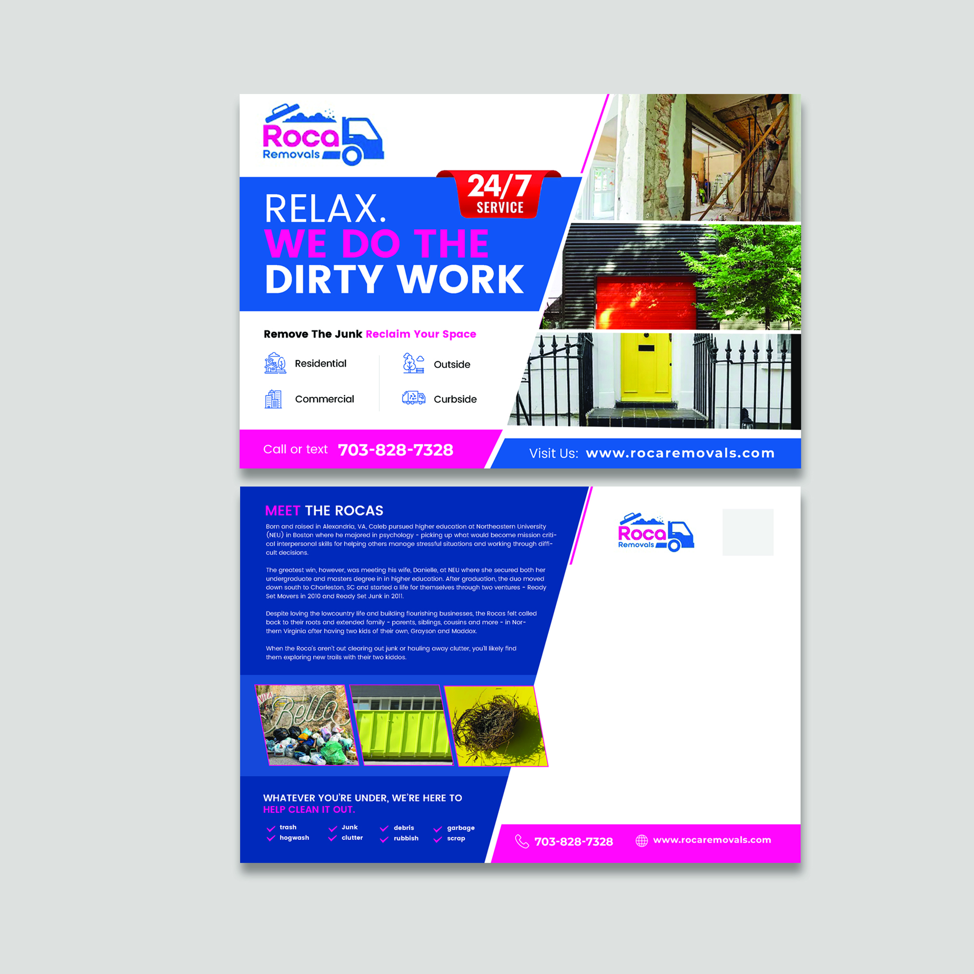 Postcard Design by Design Motion for Roca Removals | Design #29277968