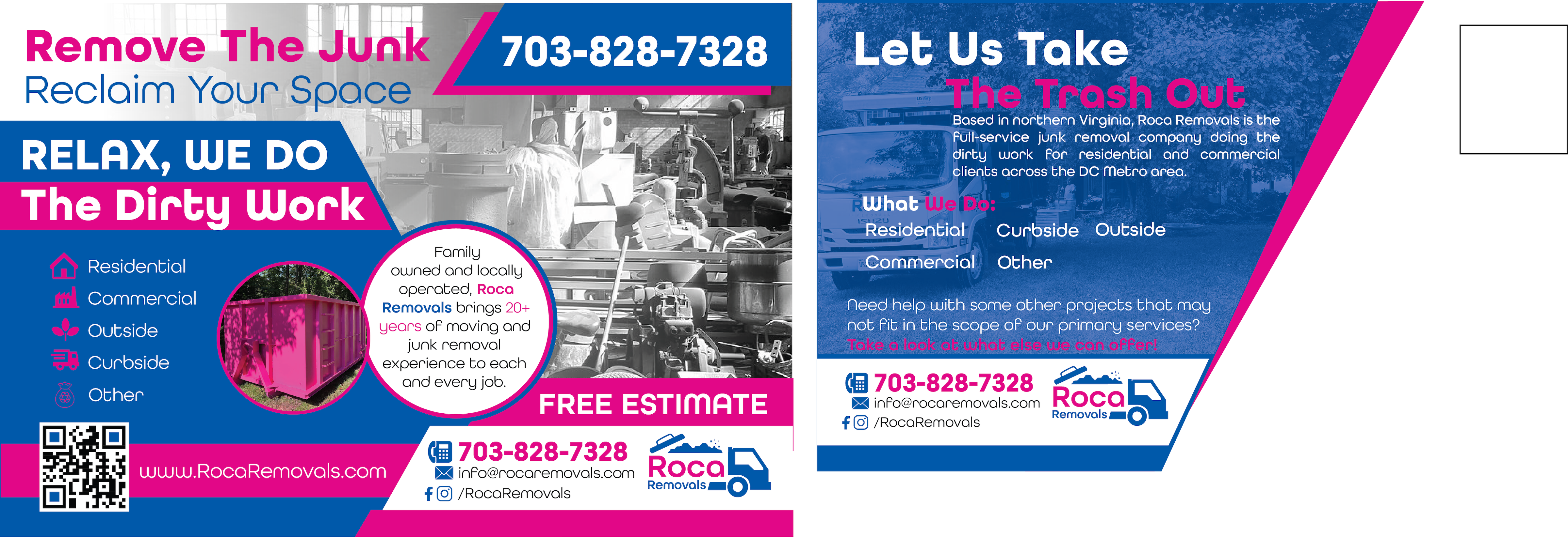 Postcard Design by Vyacheslav65 for Roca Removals | Design #29254603