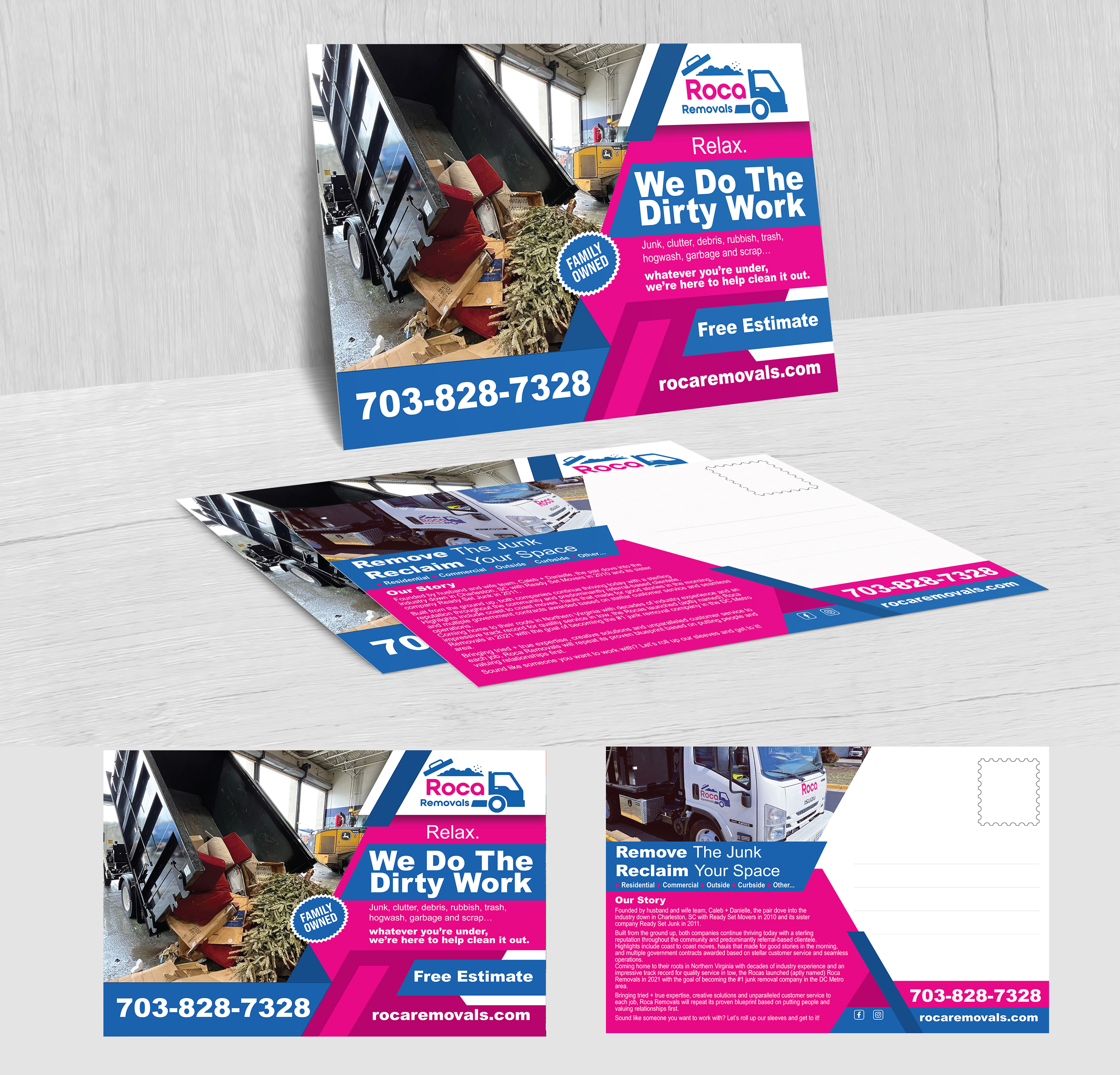 Postcard Design by Impressive Solutions for Roca Removals | Design #29267682