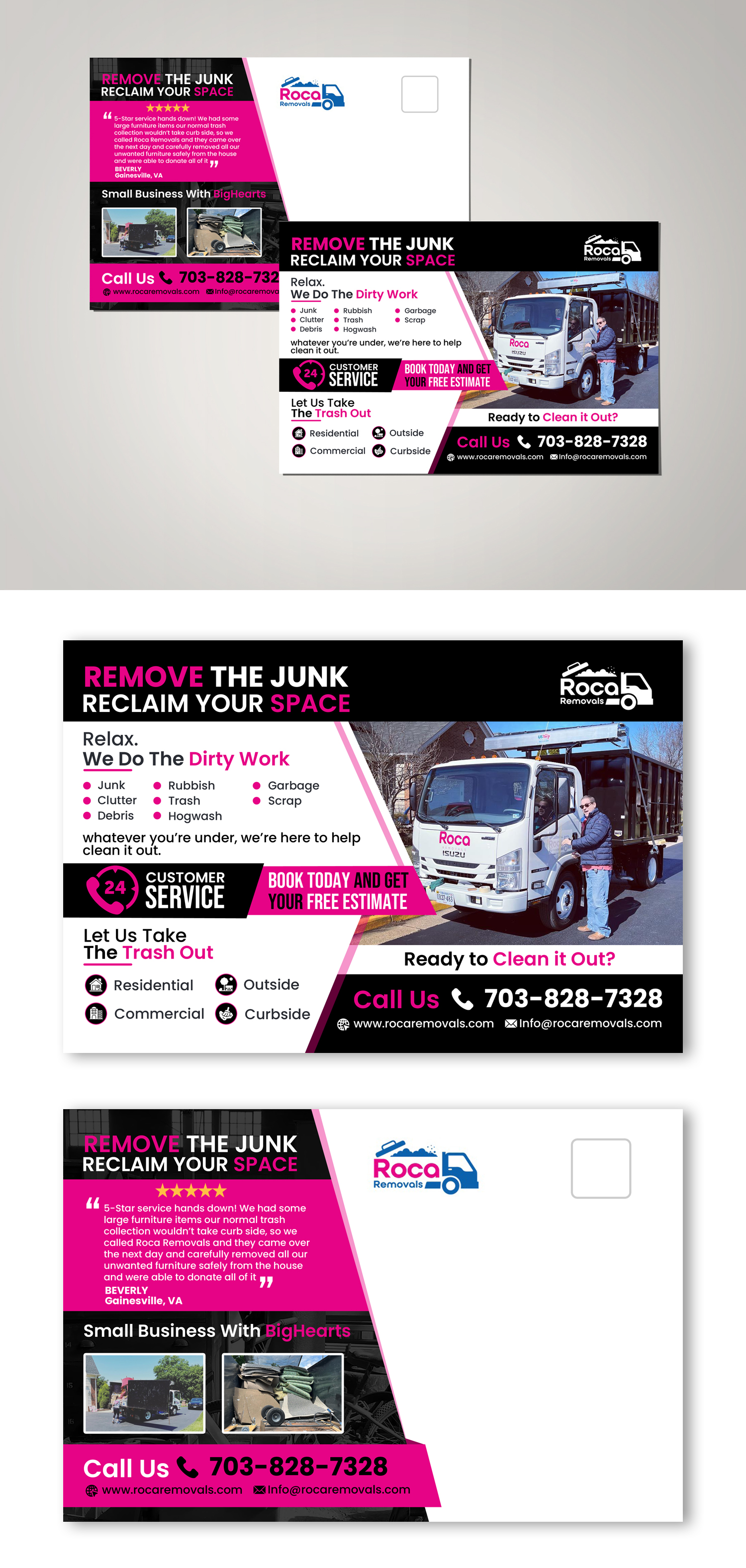 Postcard Design by debdesign for Roca Removals | Design #29254272