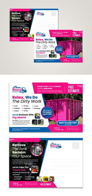 Postcard Design by debdesign for Roca Removals | Design: #29258202