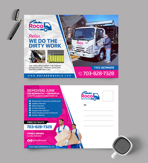 Postcard Design by chandrayaan.creative for Roca Removals | Design: #29254055