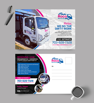 Postcard Design by chandrayaan.creative for Roca Removals | Design: #29254057