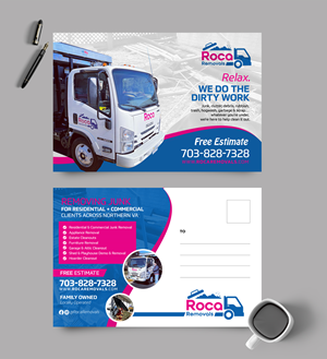 Postcard Design by chandrayaan.creative for Roca Removals | Design: #29255107
