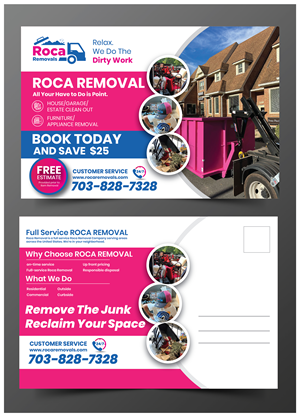 Postcard Design by 3Guys for Roca Removals | Design: #29288567