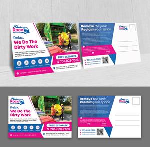 Postcard Design by ecorokerz for Roca Removals | Design: #29254363