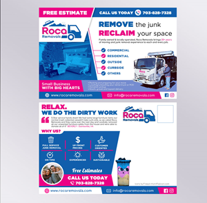 Postcard Design by DA. for Roca Removals | Design: #29262034