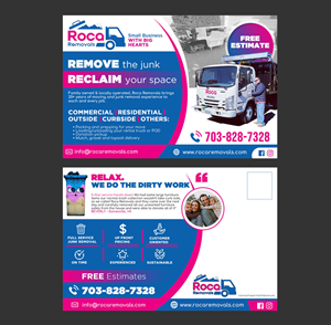 Postcard Design by DA. for Roca Removals | Design: #29263404