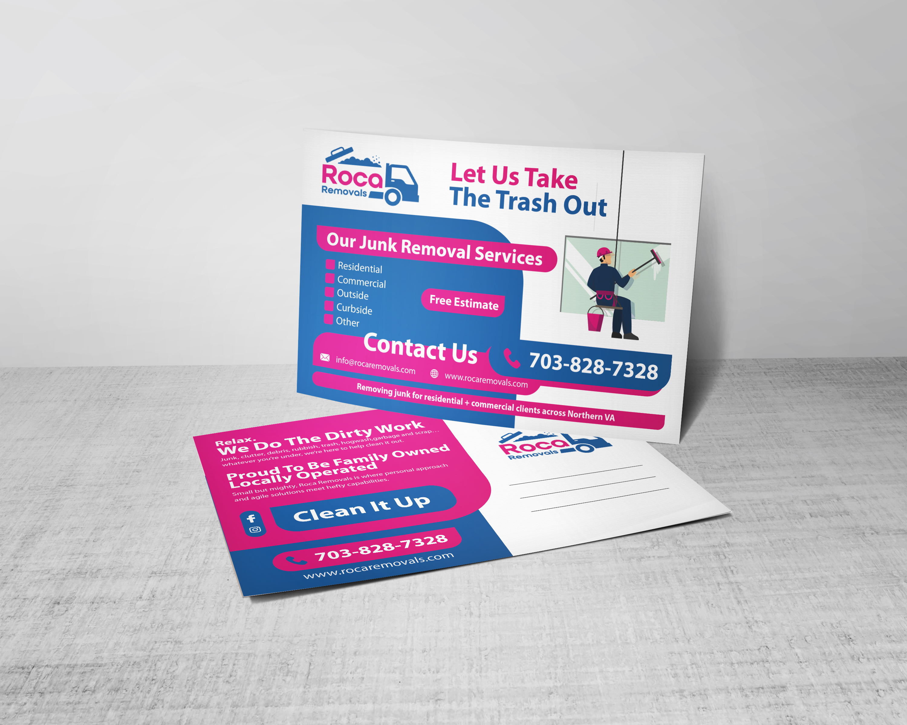 Postcard Design by Inventive Design for Roca Removals | Design #29254173