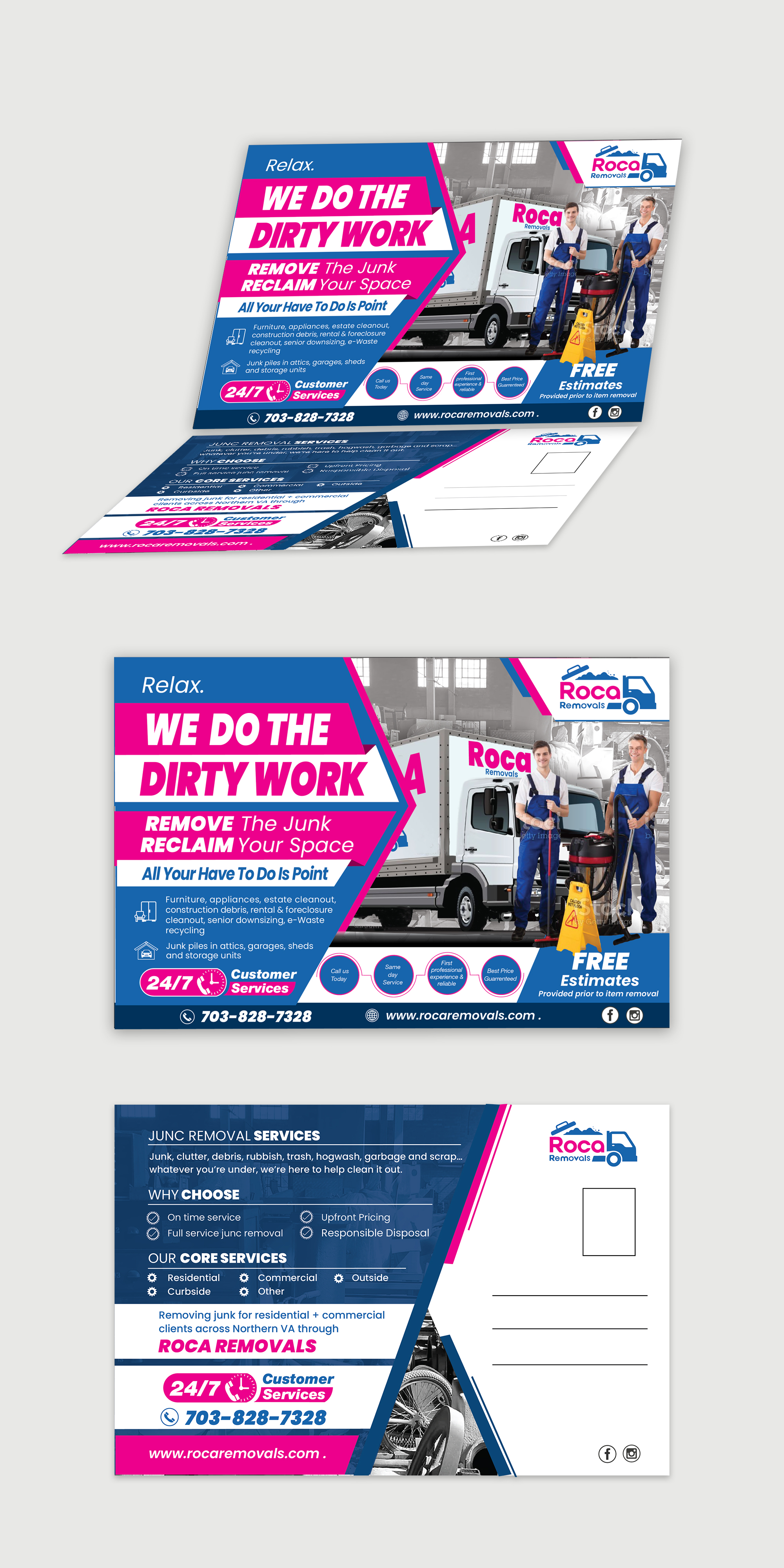 Diseño de Postal por subrataswar47 para Roca Removals | Diseño #29279768