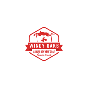 Robinson pig roast,  windy oaks pig roast Cochin de Lait | Diseño de Logo por JohnnyCactus