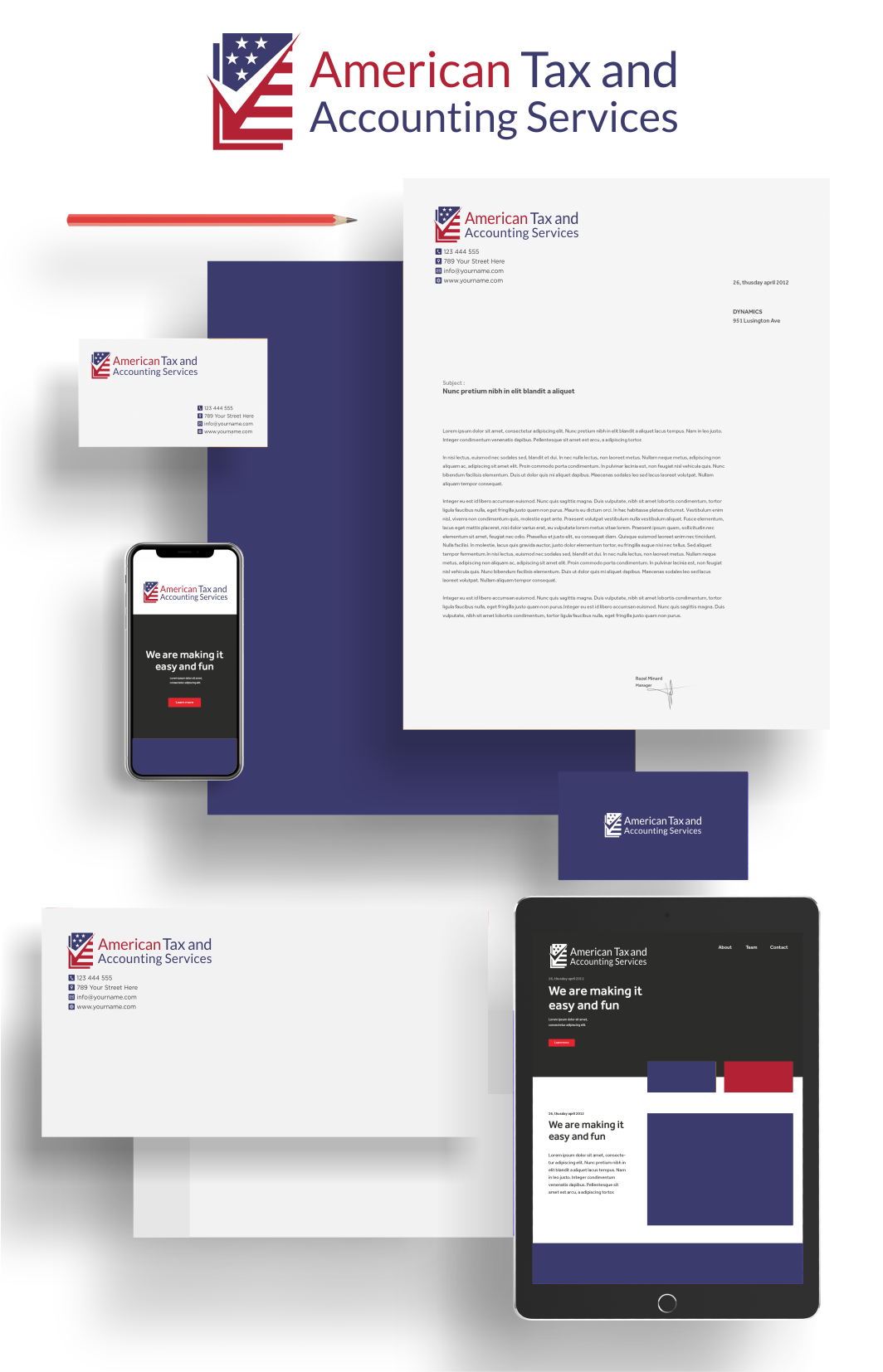 Logo Design by BNdesigner for American Tax and Accounting Services | Design #29267412