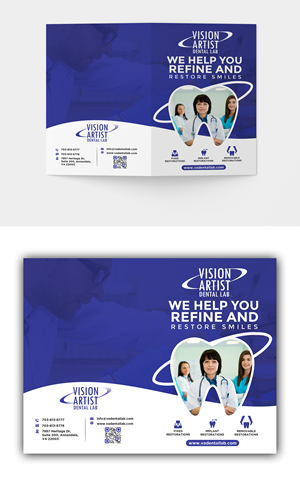 Vision Artist Dental Lab - Presentation Folder Design | Print-Design von ZeneFashions