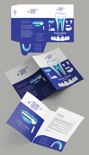 Vision Artist Dental Lab - Presentation Folder Design | Print-Design von Creative D2024