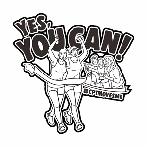 Inspirational Running Sticker for Physical Therapy Practice! | Sticker Design by mr.babyblue