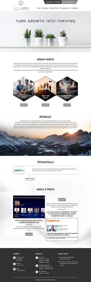 Web Design by MAZY for urban gurus | Design: #29270395