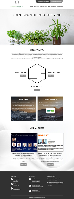 Web Design by MAZY for urban gurus | Design: #29277043