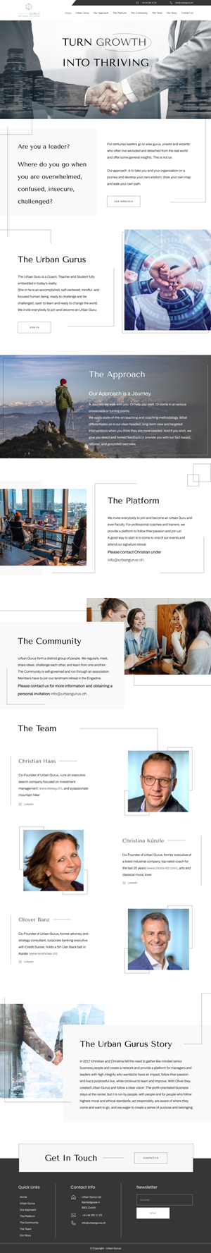 Web Design by SiDzigns for urban gurus | Design: #29300857