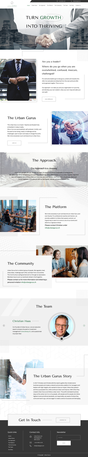 Web Design by SiDzigns for urban gurus | Design: #29317835