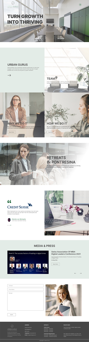 Web-Design von SaqibDesigner für urban gurus | Design #29290657