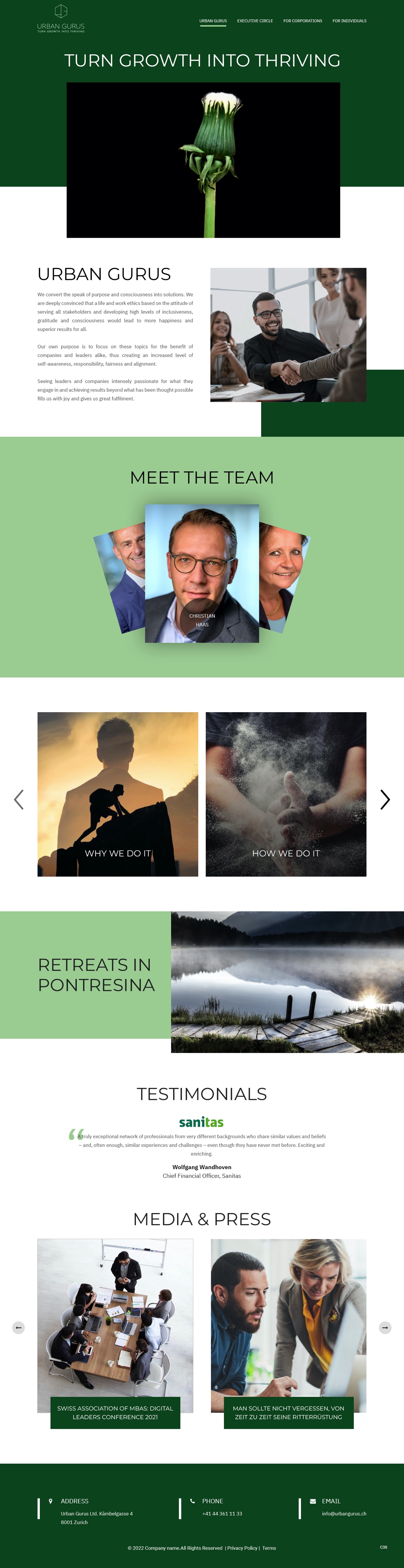 Web Design by pb for urban gurus | Design #29278496