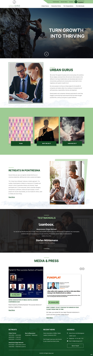 Web Design by pb for urban gurus | Design: #29278499