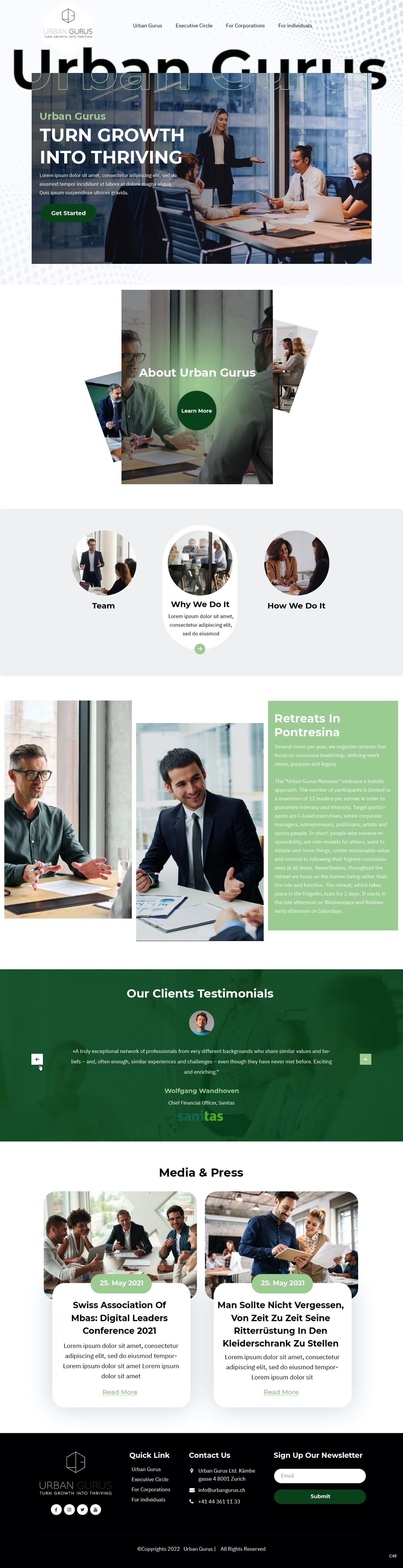 Web Design by pb for urban gurus | Design #29278502