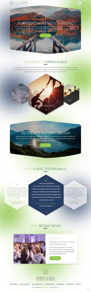 Web Design by pb for urban gurus | Design: #29278503