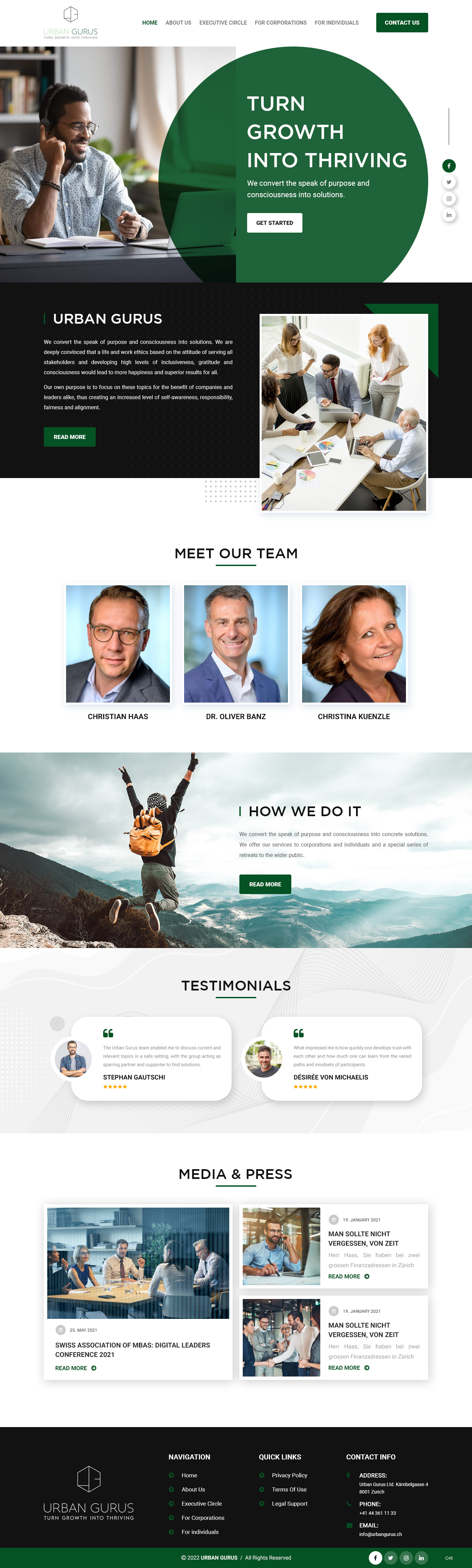 Web Design par pb pour urban gurus | Design #29278505