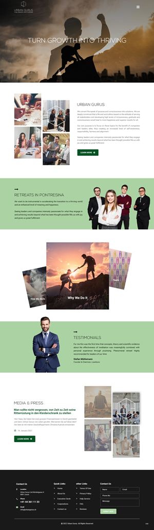 Web Design by pb for urban gurus | Design: #29278506