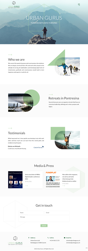 Web Design by pb for urban gurus | Design: #29278508