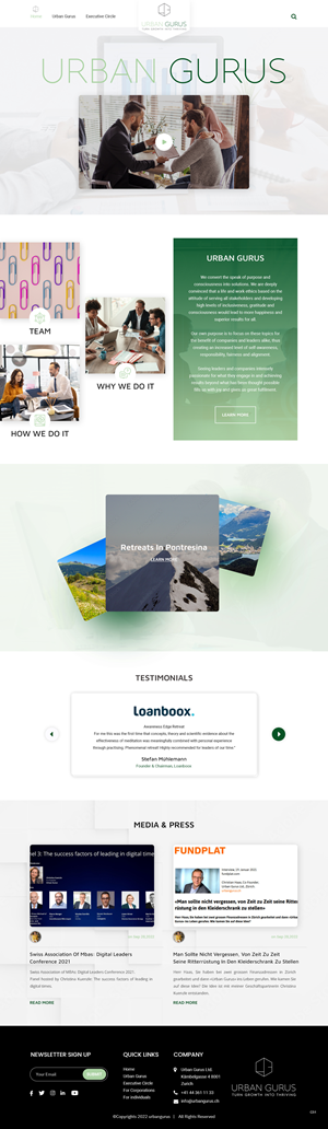 Web Design by pb for urban gurus | Design: #29278509