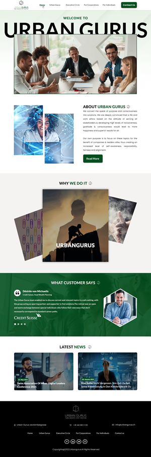 Web Design by pb for urban gurus | Design: #29278510