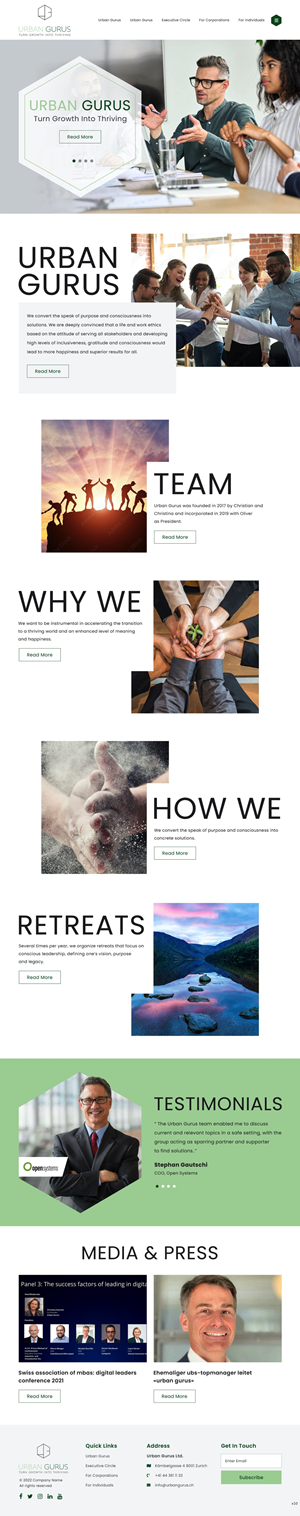 Web Design by pb for urban gurus | Design: #29278511